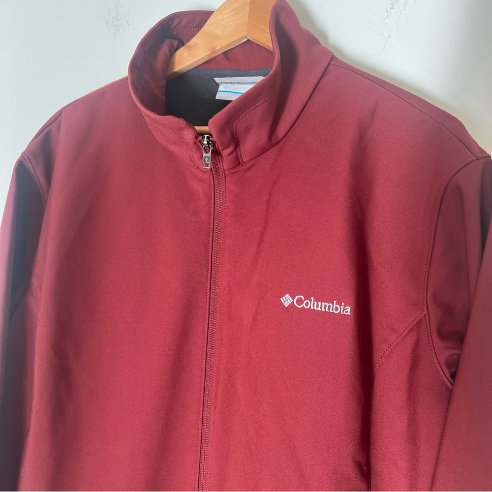 Columbia Maroon Midweight Fleece Lined Jacket Men’s Size 3X - Picture 8 of 10